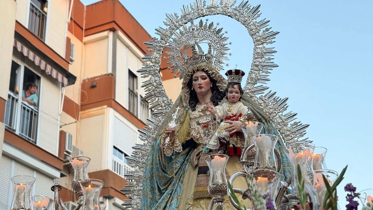 Procesión Virgen de los Ángeles, Sanlúcar de Barrameda agosto 2025