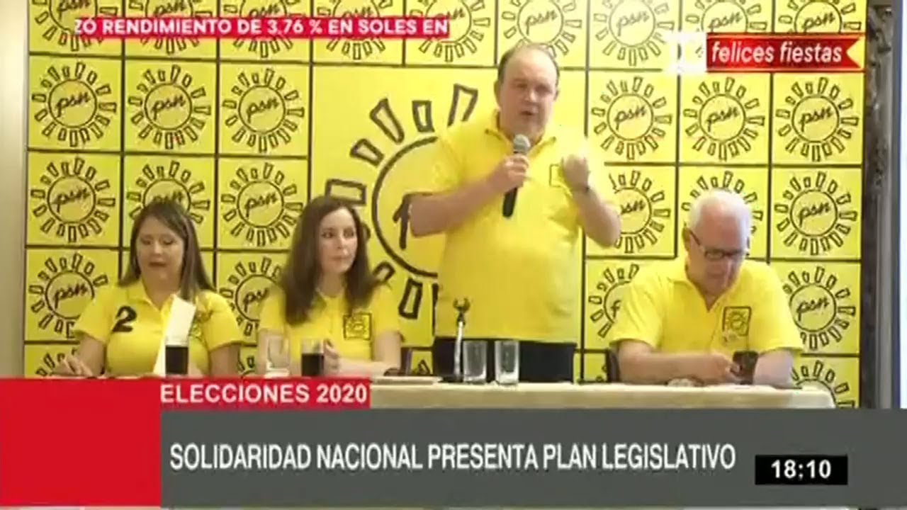 Solidaridad Nacional presenta a sus candidatos al Congreso