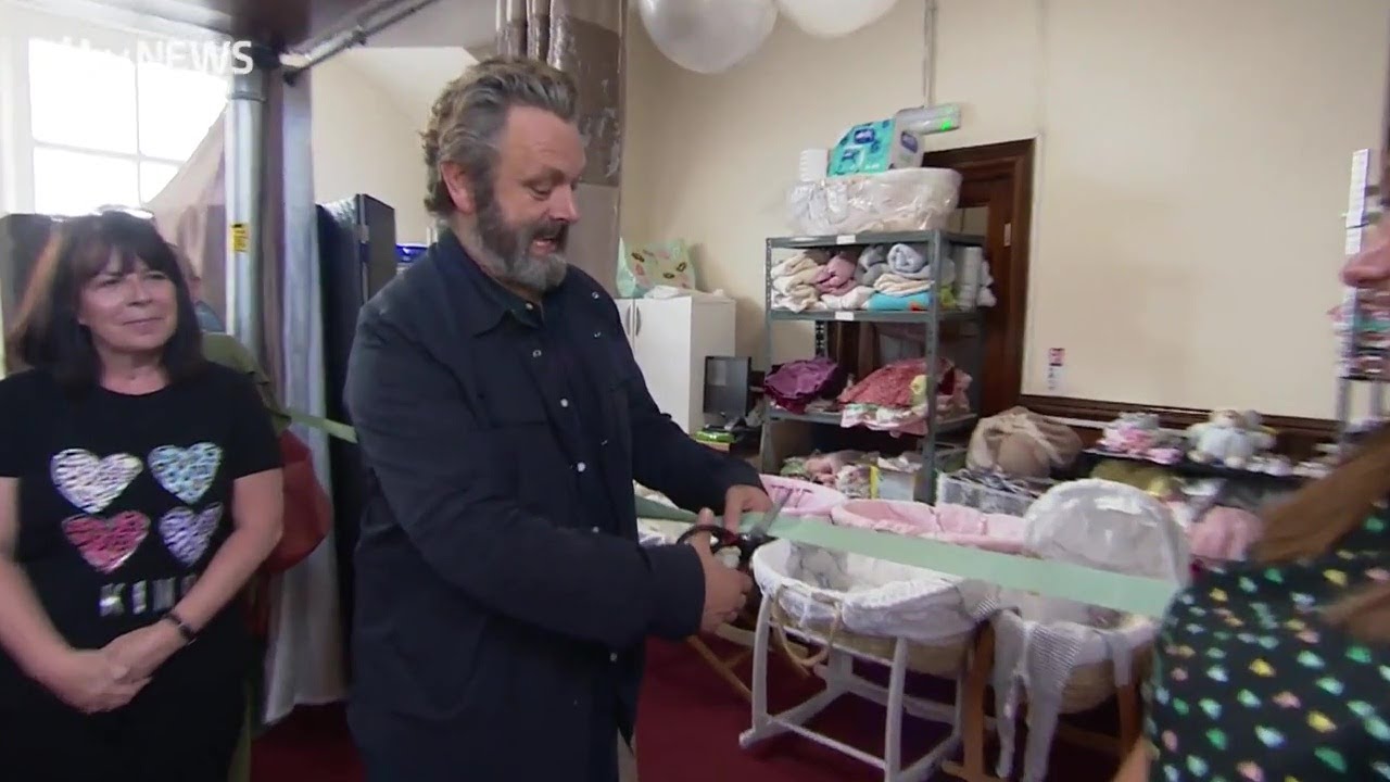 Michael Sheen opens the Bethel Trust Baby Bank in Port Talbot