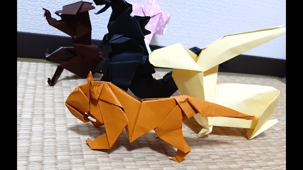 8,静けさの中で折るトラ｜無言の折り紙32分・休息のための作業用Quietly Folding a Tiger | Silent Origami 32 Minutes for Rest & Focus