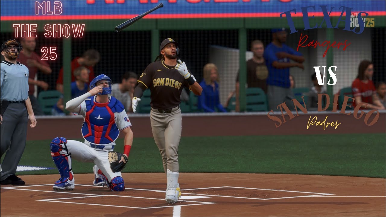 4K/MLB The Show 25-Texas Rangers VS San Diego Padres/GAMEPLAY-PS5