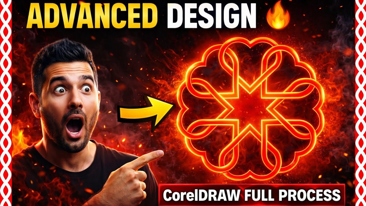 CorelDRAW Me Advanced Design Kaise Banaye | Full Step by Step Tutorial
