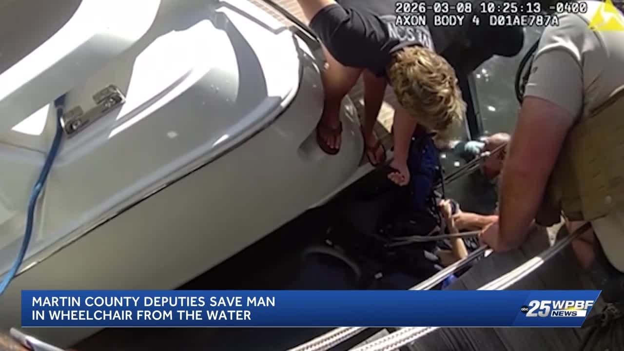 Martin County deputies help rescue man in wheelchair from water