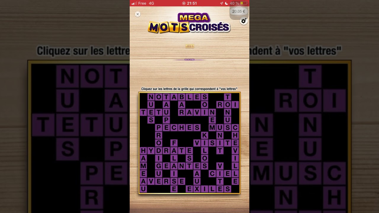 Enfin un beaux gains ! 🤩🍀 5 M&eacute;ga Mots Crois&eacute;s en ligne ! 💥