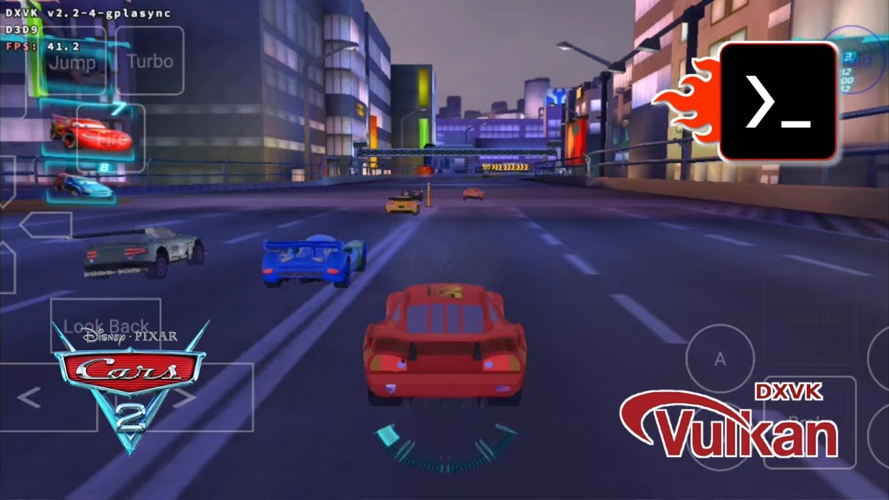 Cars 2 (Windows) on Android | termux-box Wine GE 8-15