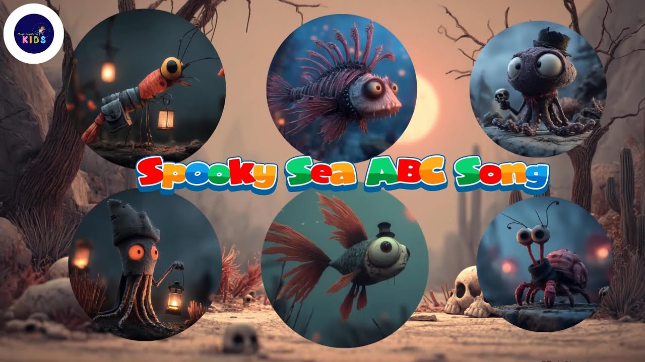Spooky Sea ABC Song 27TH0725 🐠🦑 | Sea Animals from A to Z Adventure!🦑| #abcdsong