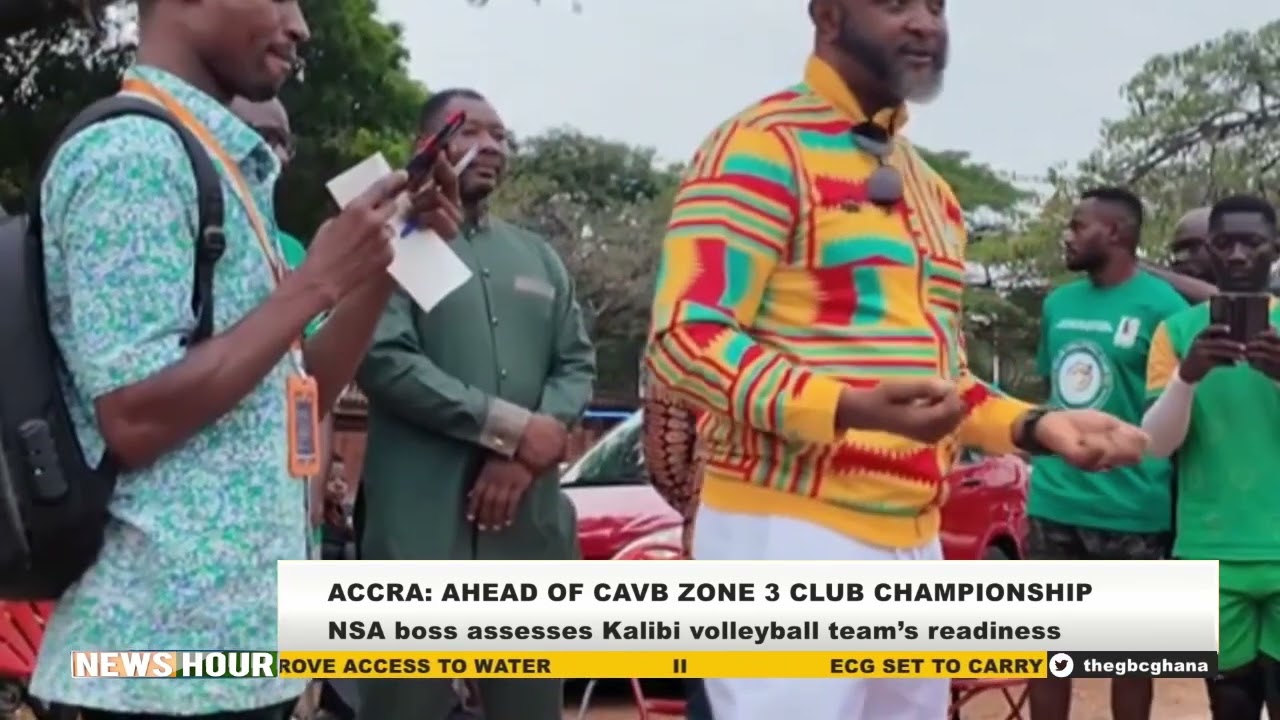 ACCRA: NSA DIRECTOR-GENERAL YAW AMPOFO ANKRAH VISITS KALIBI VOLLEYBALL TEAM