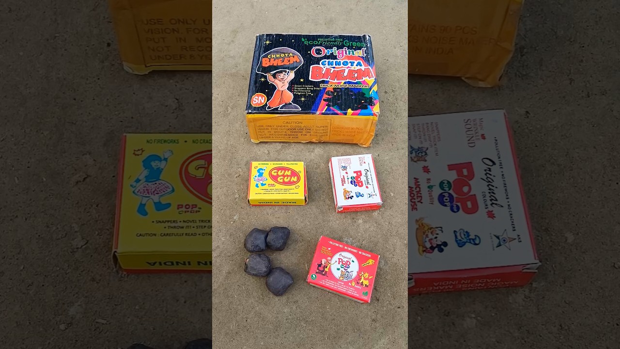 Different Types of Pop Pop Crackers Testing 2024 || All POP Patakha Red + Yellow + White + Black POP