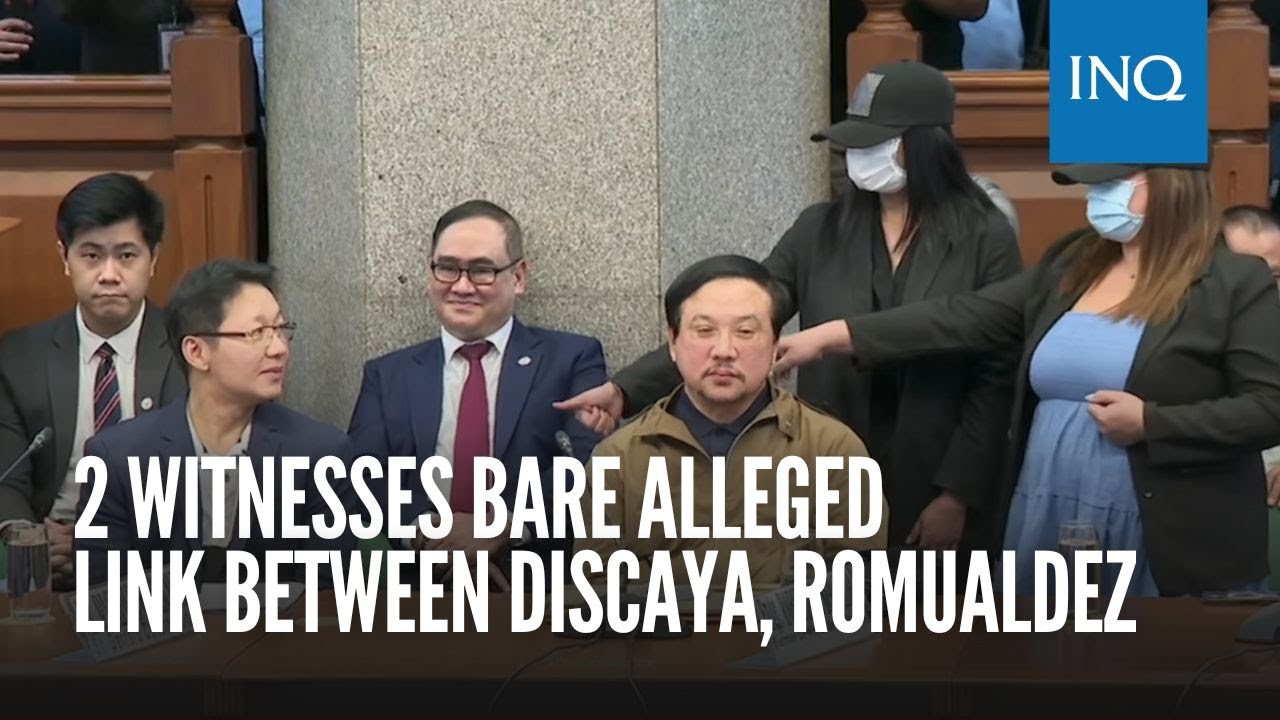 2 witnesses bare alleged link between Discaya, Romualdez