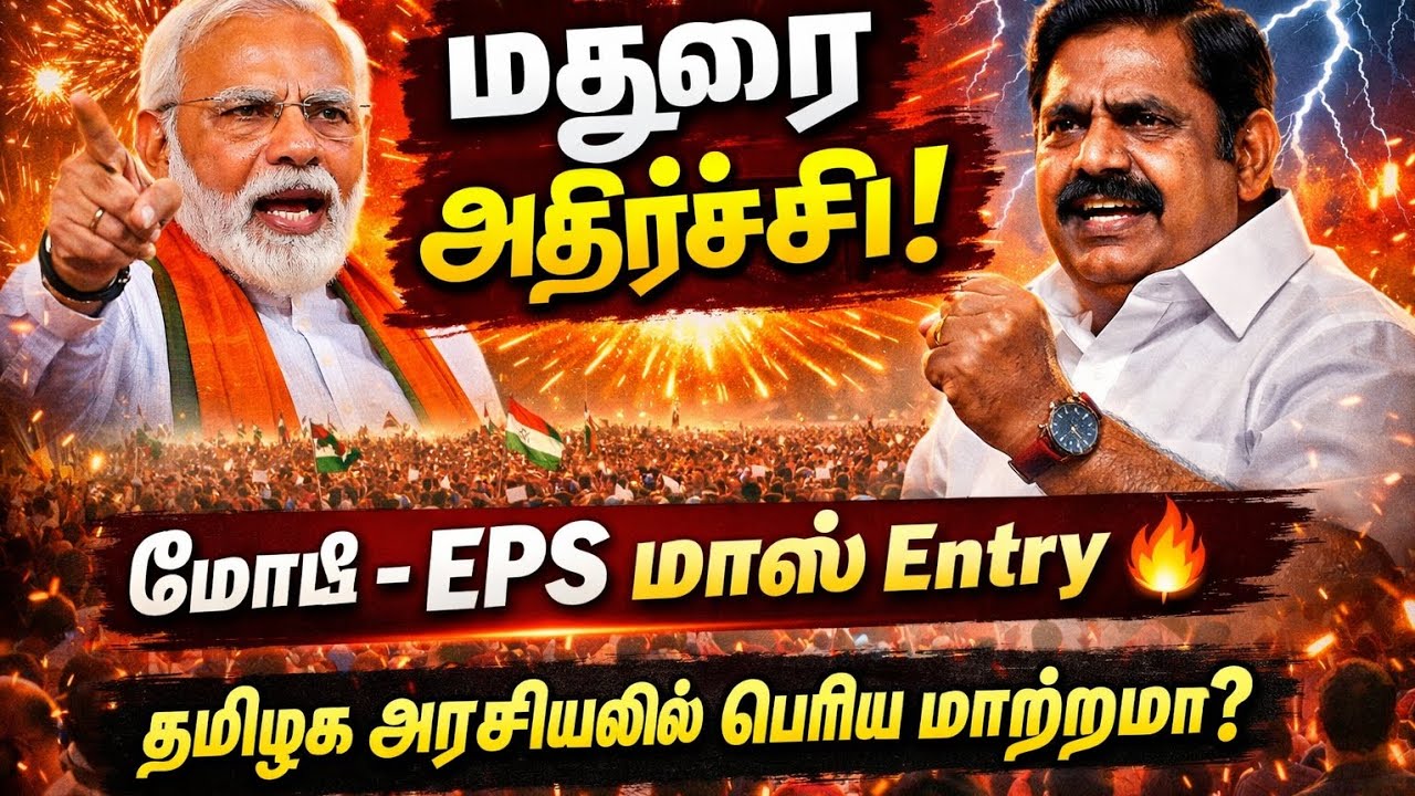மதுரையில் மோடி - எடப்பாடி அதிரடி 🔥 பெரிய அரசியல் சிக்னல்! | Madurai Campaign Full Details