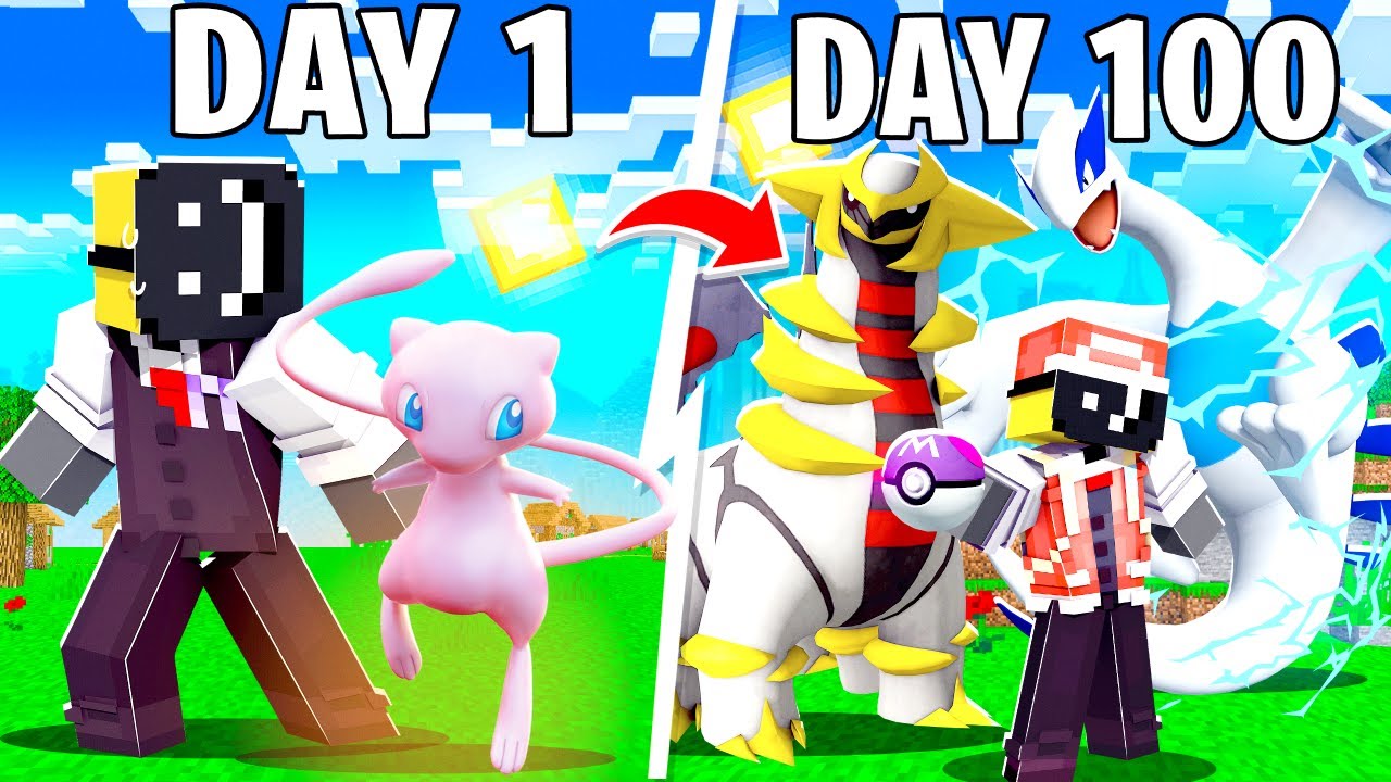 I Spent 100 DAYS in LEGENDARY only Pixelmon (Minecraft)