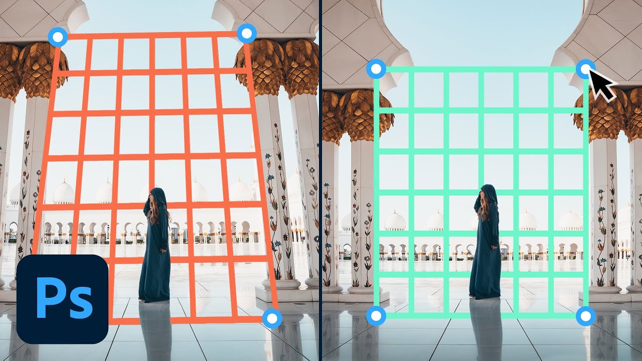 Как настроить перспективу в Photoshop