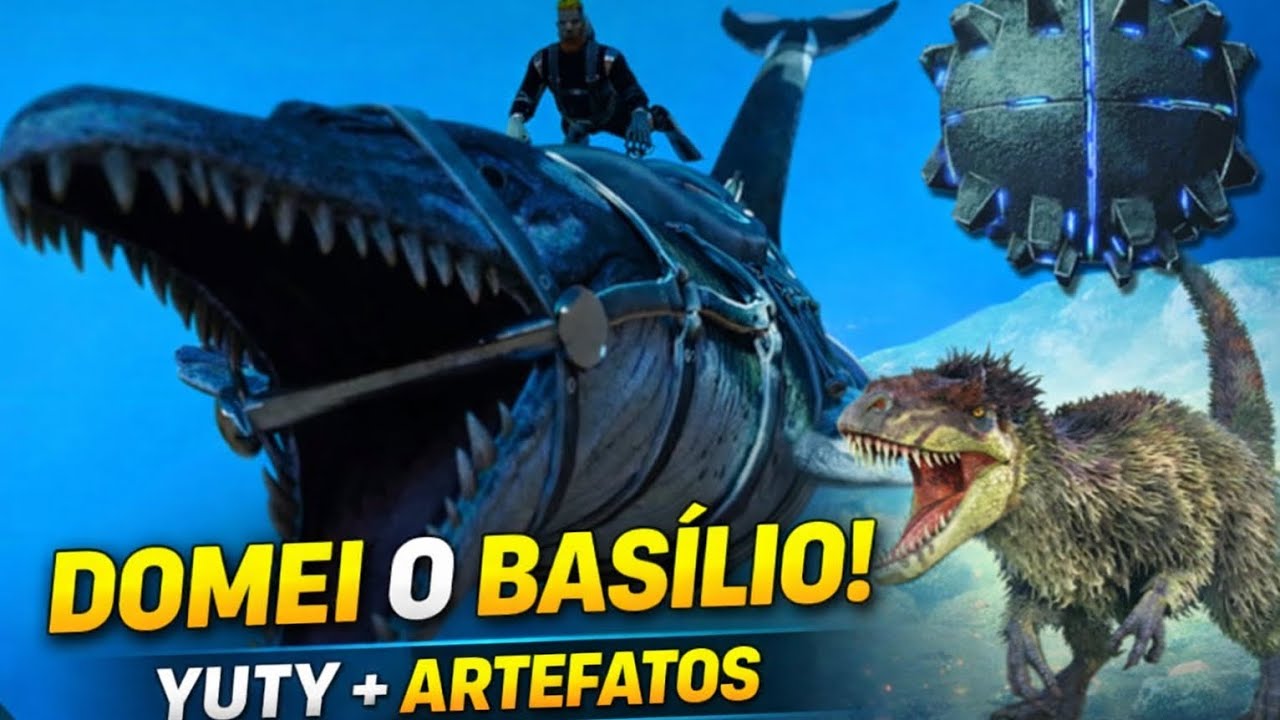 DOMEI O BASÍLIO! YUTY + ARTEFATOS | ARK 100 DIAS, EP 6