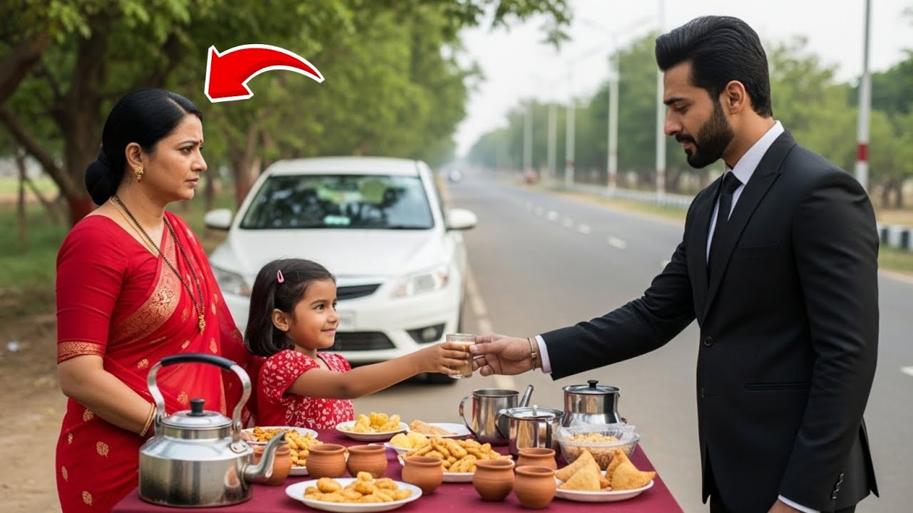 तलाक के 10 साल बाद पत्नी और बेटी सड़क किनारे चाय बेचती हुई मिली फिर पति ने जो किया.. Heart touching 