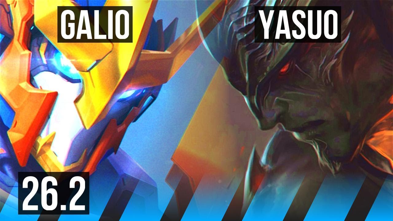 GALIO vs YASUO (MID) | 10k gold comeback | EUNE Master | 26.2