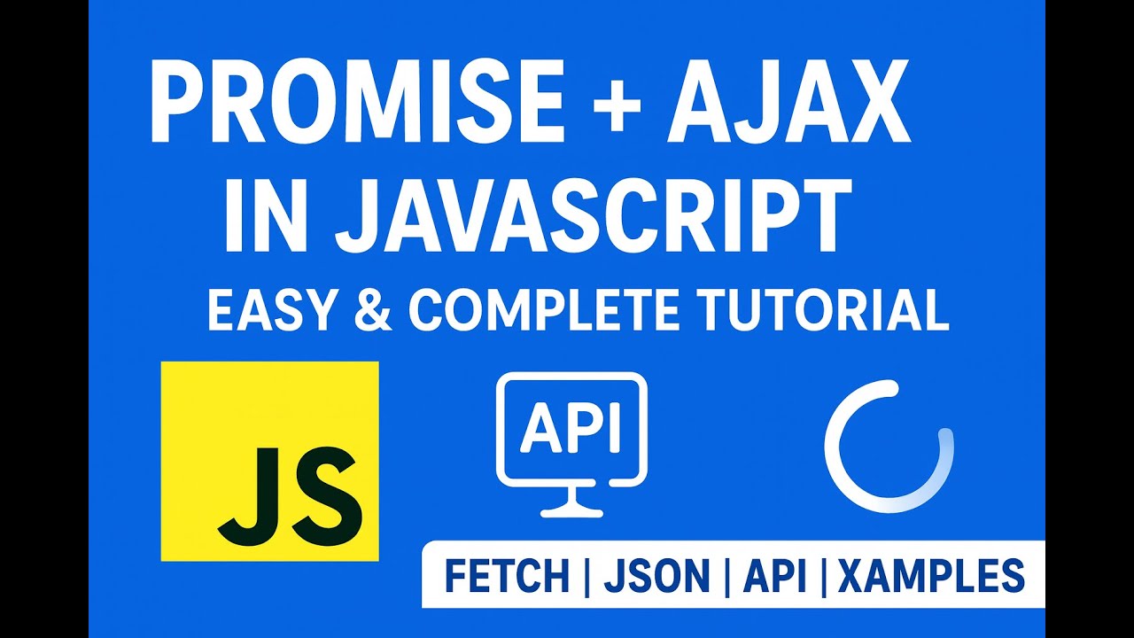 Lecture 28 : AJAX & Promises in JavaScript 🔥 | API Call, JSON, Fetch, then(), catch(), async/await