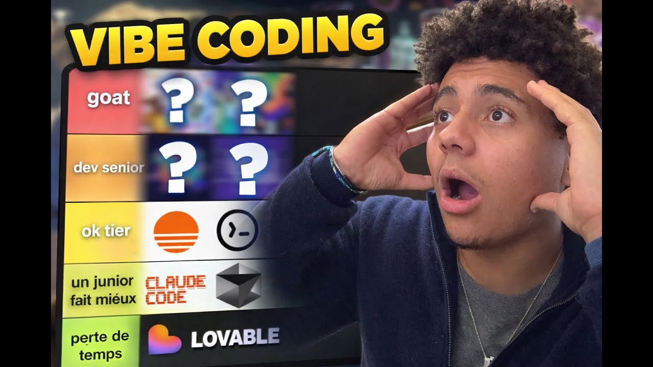 Tier list des MEILLEURS outils de vibe-coding en 2026 (le premier est inconnu)