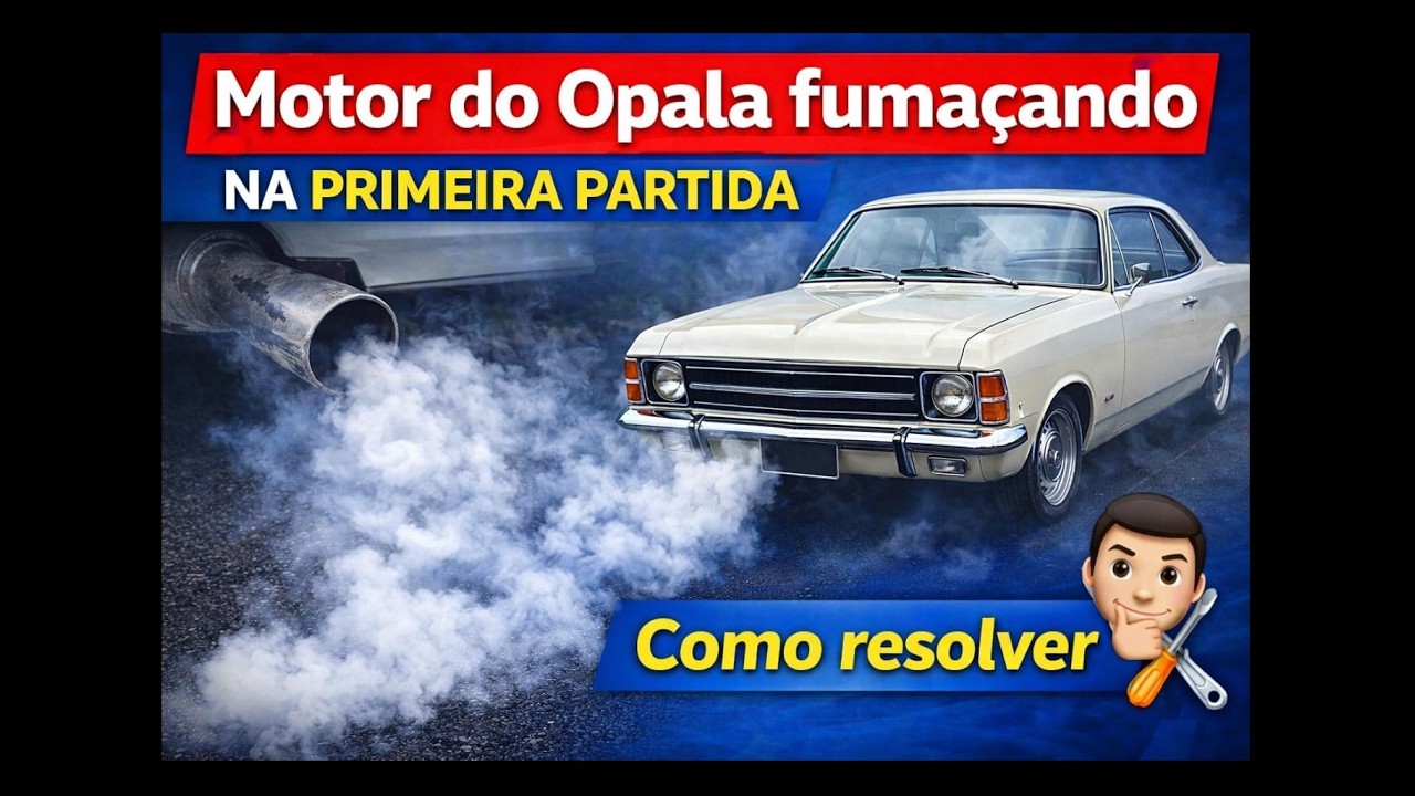 Motor do opala fumaçando na primeira partida? faça isso e resolva!!!