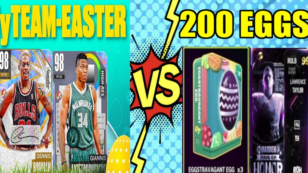NBA2k23 MyTeam Easter Egg Locker Code VS Madden 23 Easter EGG Pack Opening! Which is Better?