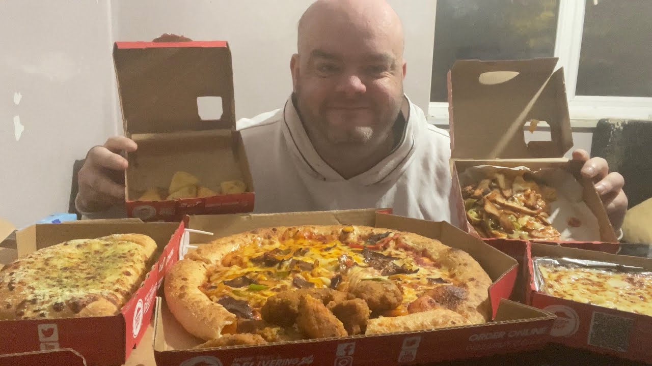 Pizza Hut uk mukbang my thoughts on tipping