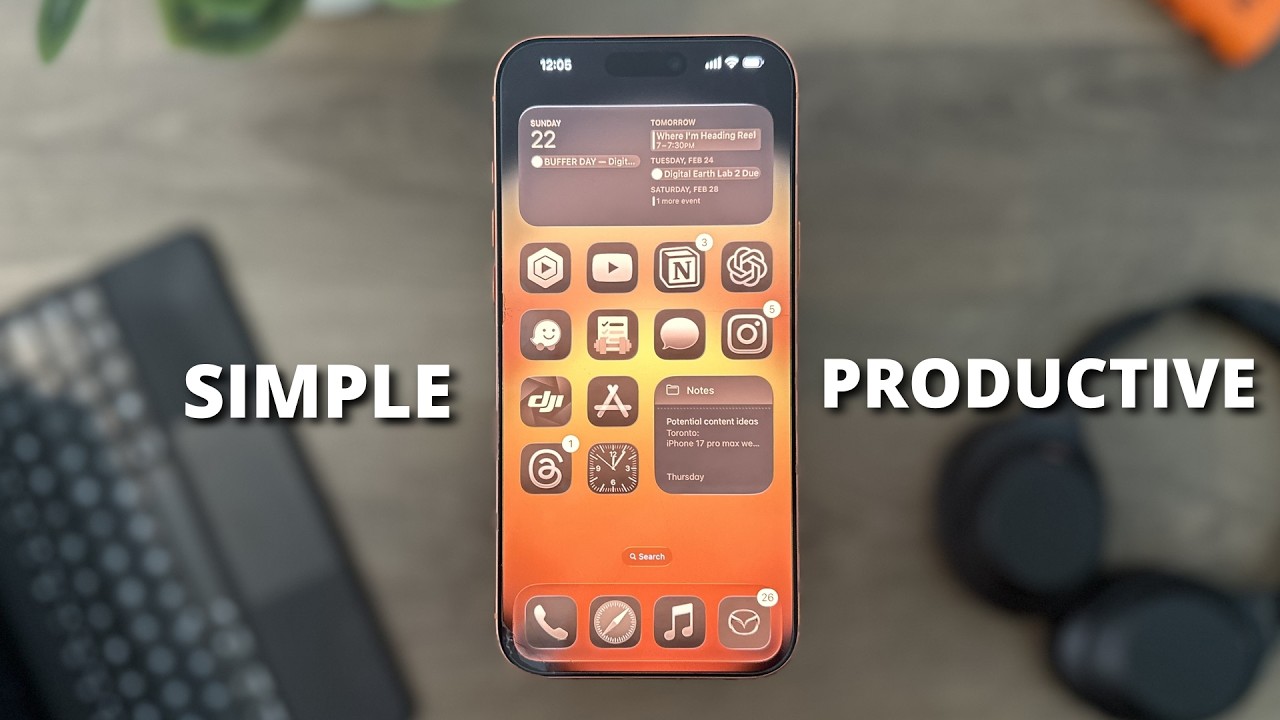 iPhone Home Screen Setup That Actually Makes You Productive