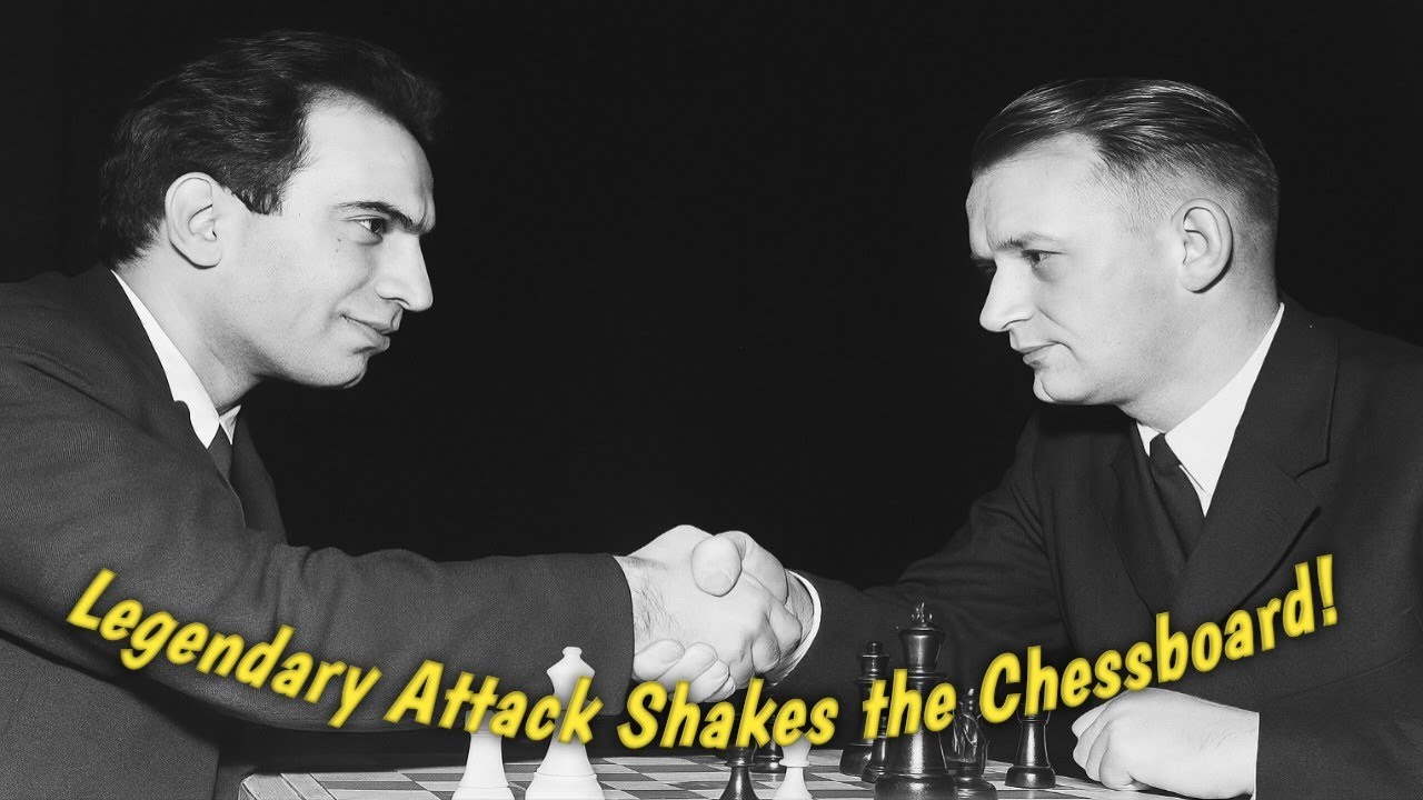 Decoy on f7 ignites a wild king hunt — Tal vs Unzicker, Stockholm 1960