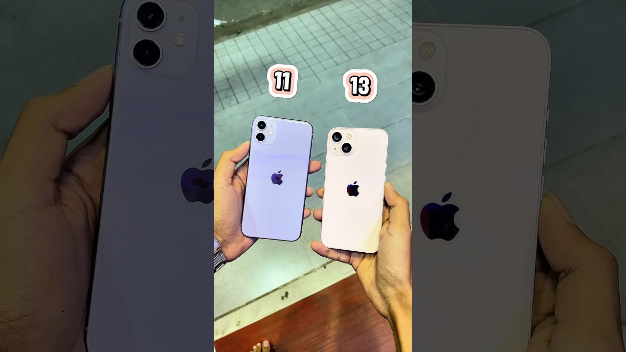 iPhone 11 Vs iPhone 13 || Design & Camera Comparison ! #shorts