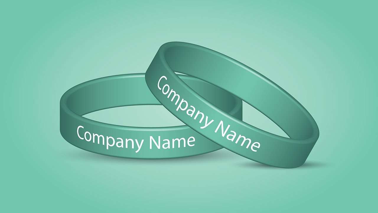 Silicone wristbands Mockup