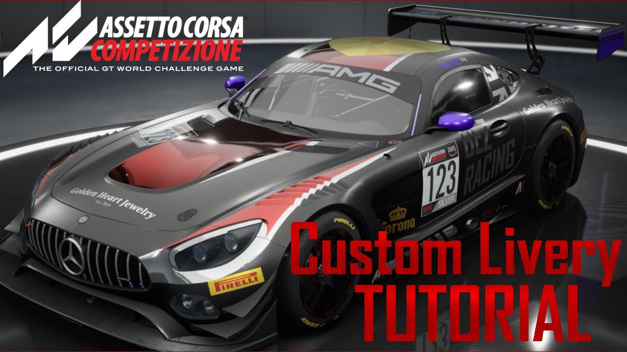 How To Create A Custom Livery In Assetto Corsa Competizione - Tutorial (GIMP)