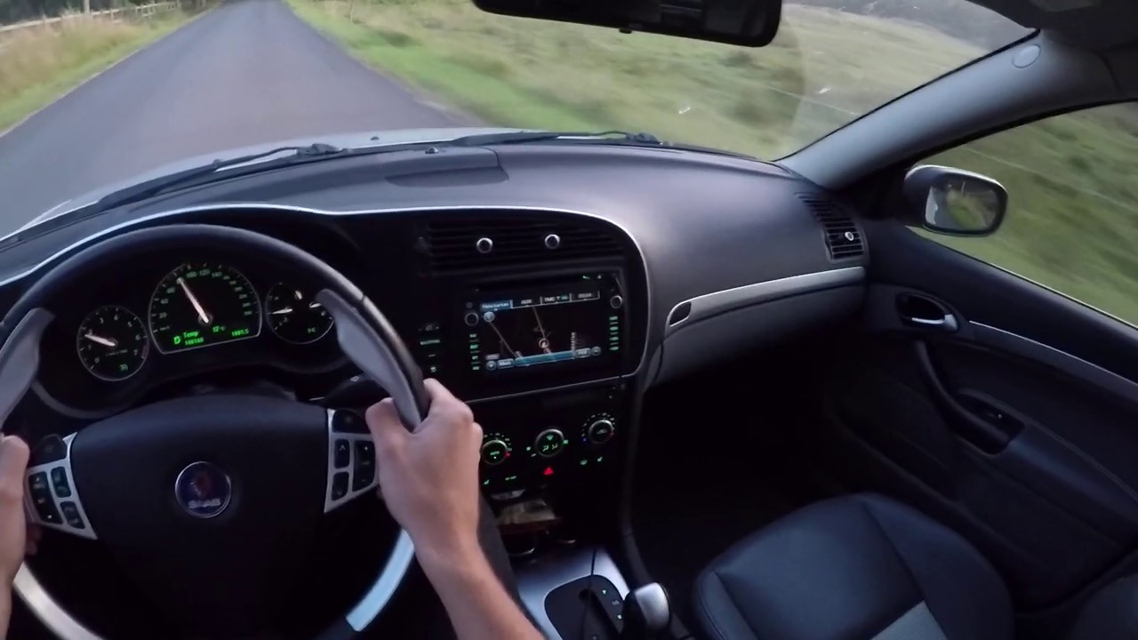 SAAB AERO 2.8T V6 Steg 1 POV 0-100 km/h