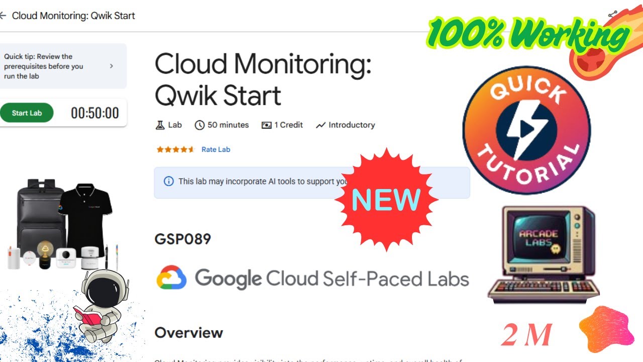 Cloud Monitoring: Qwik Start #GSP089 Quick N Easy #qwiklabs #arcade