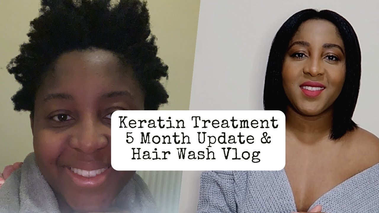 5 Month Keratin Hair Treatment Update & Wash Day | Keratin Treatment on 4c Natural Hair