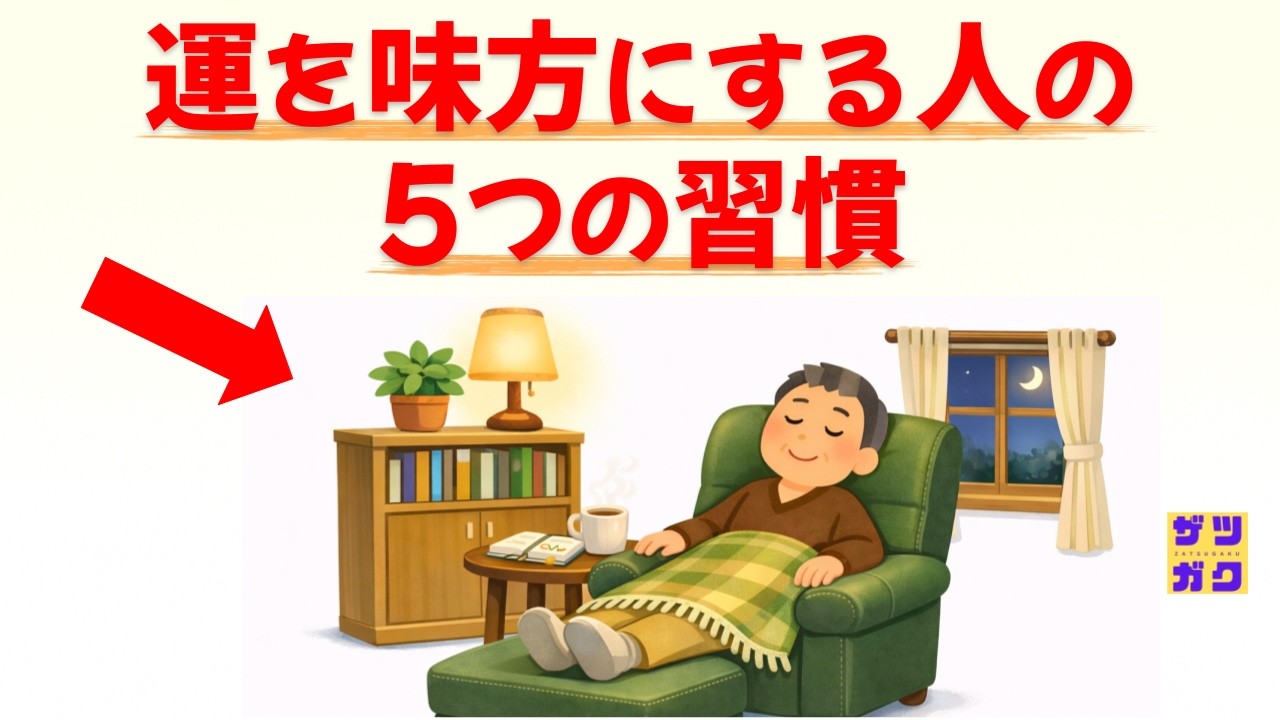 【成功法則】「運を味方にする人」が絶対に欠かさない習慣 5選｜話したくなる雑学 #雑学 #豆知識 #トリビア