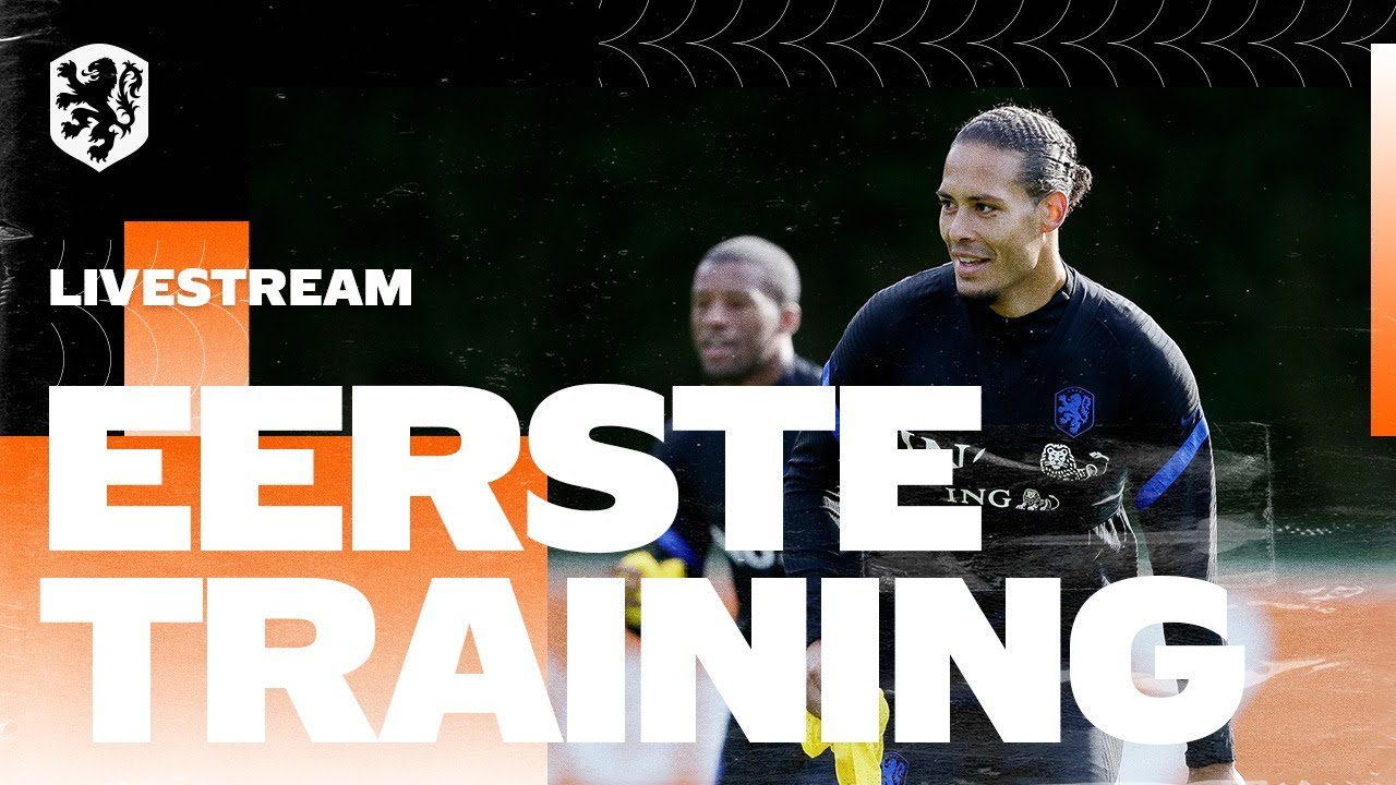 Training Nederlands elftal | De eerste met bondscoach Louis van Gaal