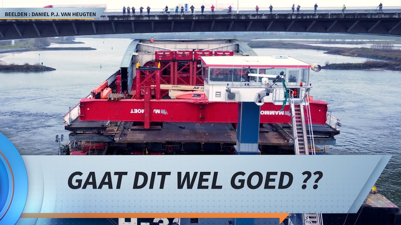 👉 SLOOP LEKBRUG 6 👈 | Past het wel, of past het niet ? | Boogbrug Vianen Nieuwegein