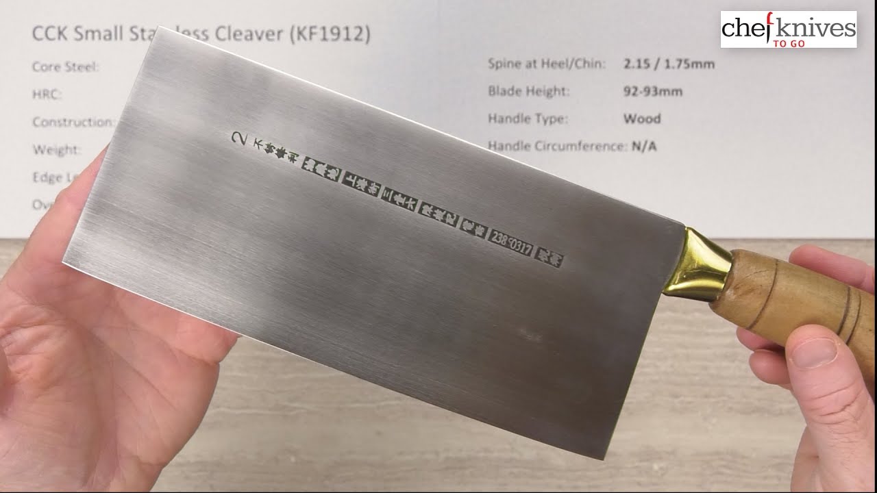 CCK Small Stainless Cleaver KF1912 Quick Look