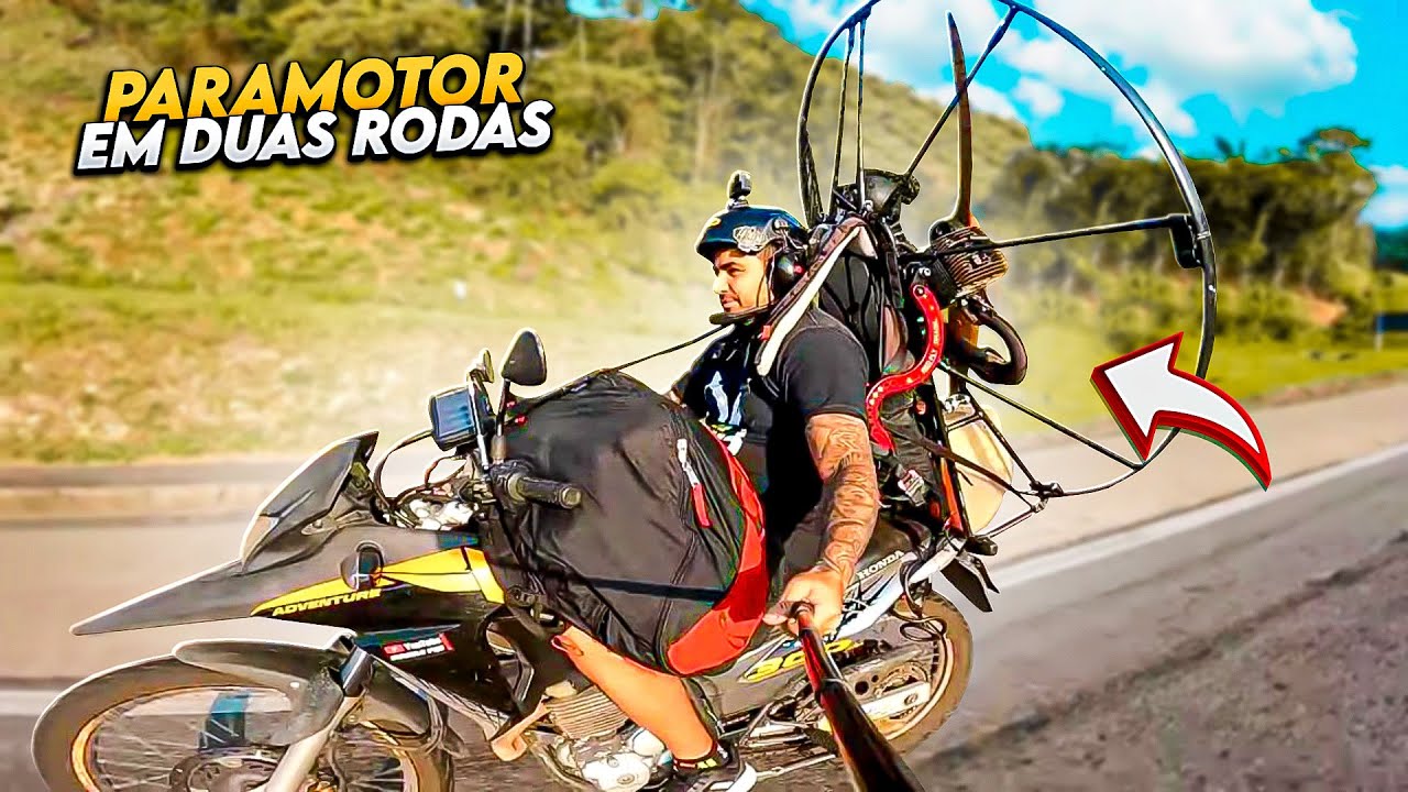 Testando o Motor do Paramotor em Duas Rodas!