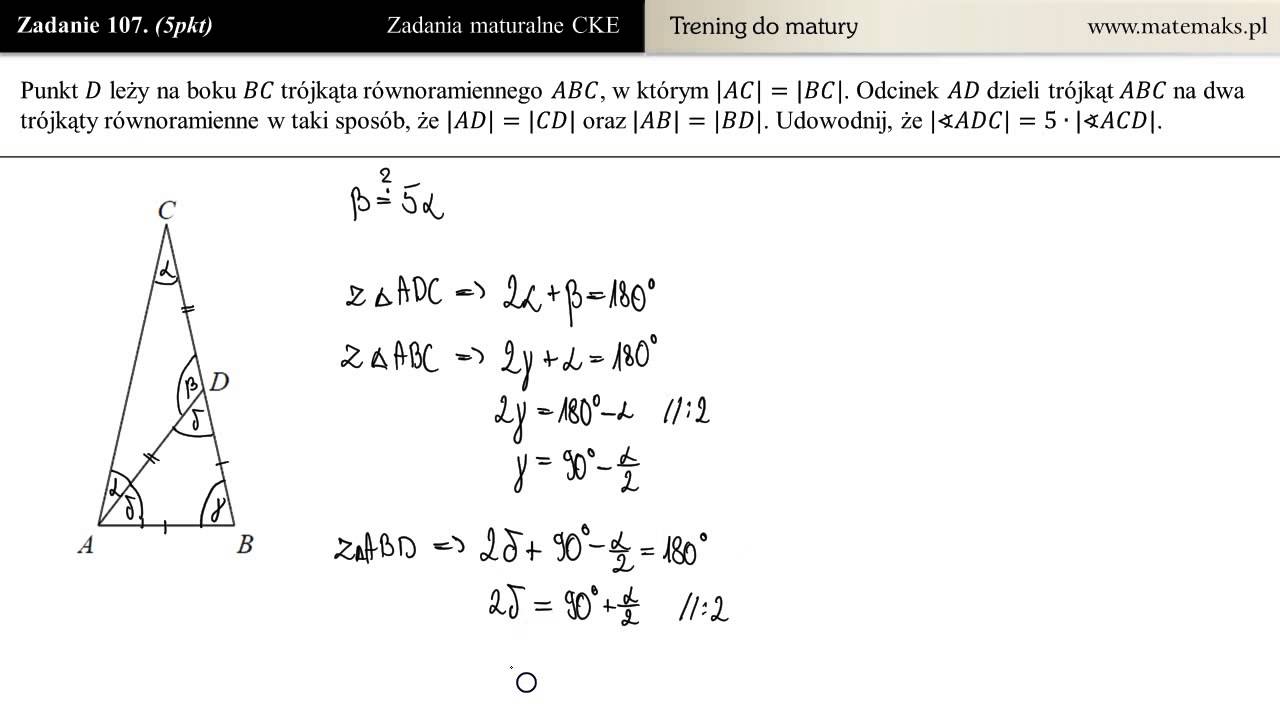 [Zad 107] Geometria - zadanie dowodowe