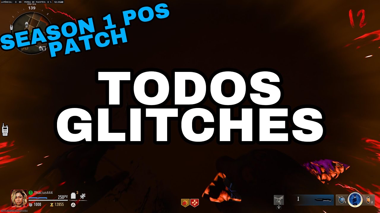 TODOS OS GLITCHES BLACK OPS 6 ZOMBIES POS UPDATE TODAS CAMUFLAGENS E XP ILIMITADO BO6 SEASON 1