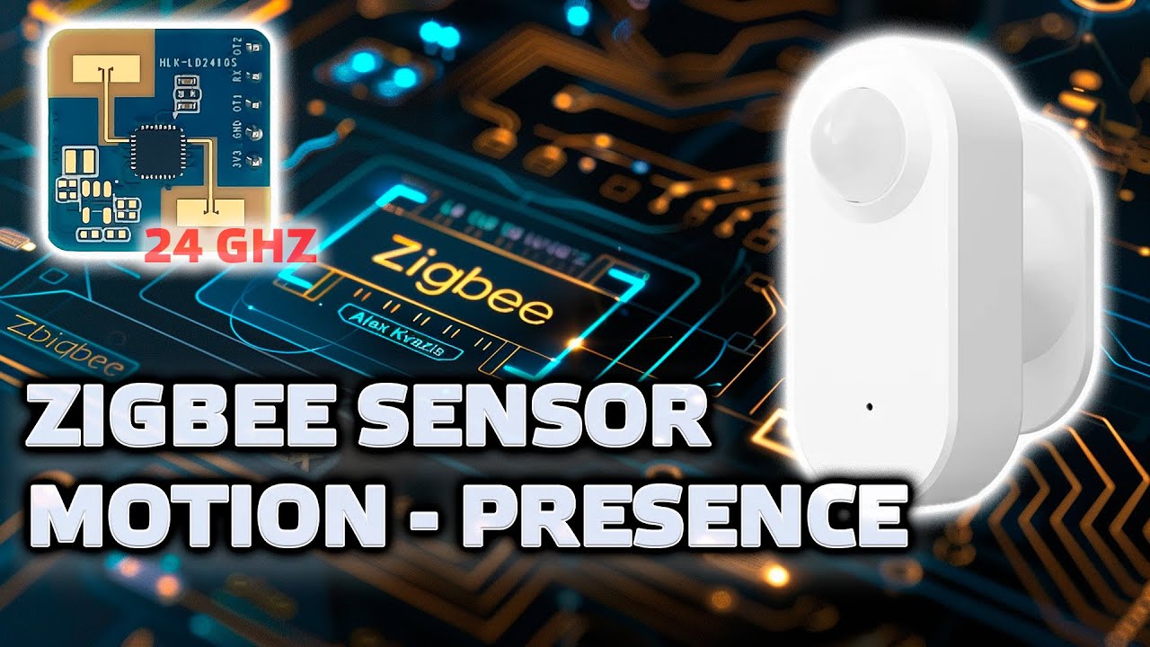 Zigbee датчик движения, освещенности и присутствия с 24 GHz радаром HLK-LD2410S