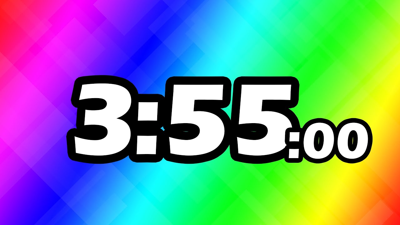 3 Minutes and 55 Second TIMER Countdown