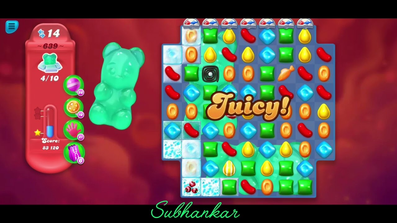 Candy Crush Soda Saga. Level 639.⭐ Star.Level 639 Help.@Subhankar0002.☠️☠️