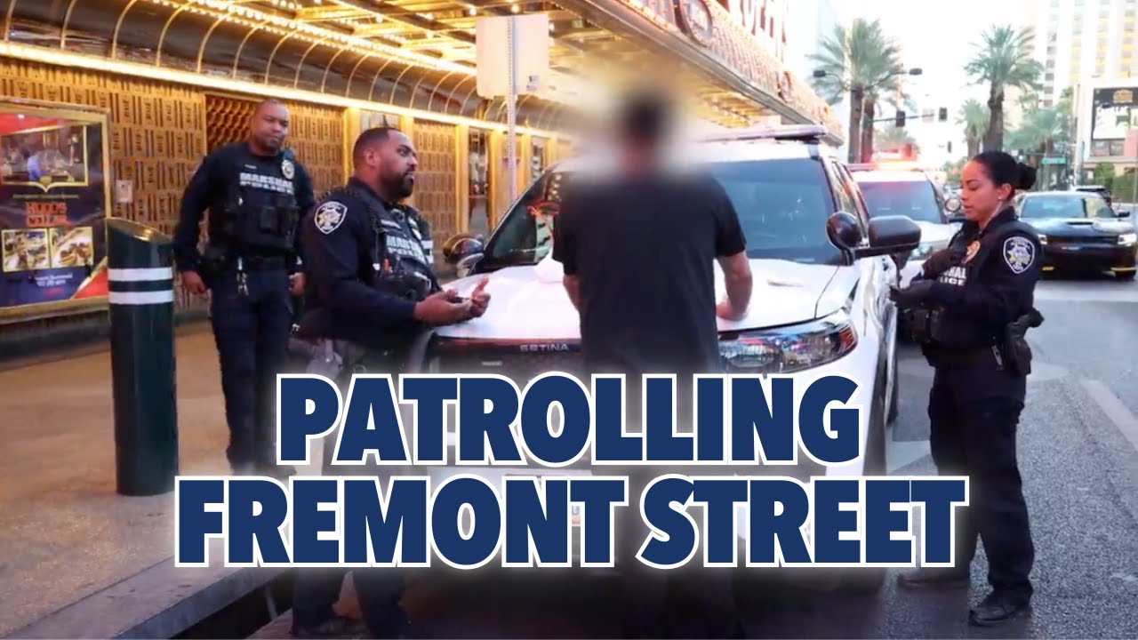 Police Ride Along on Fremont Street in Las Vegas