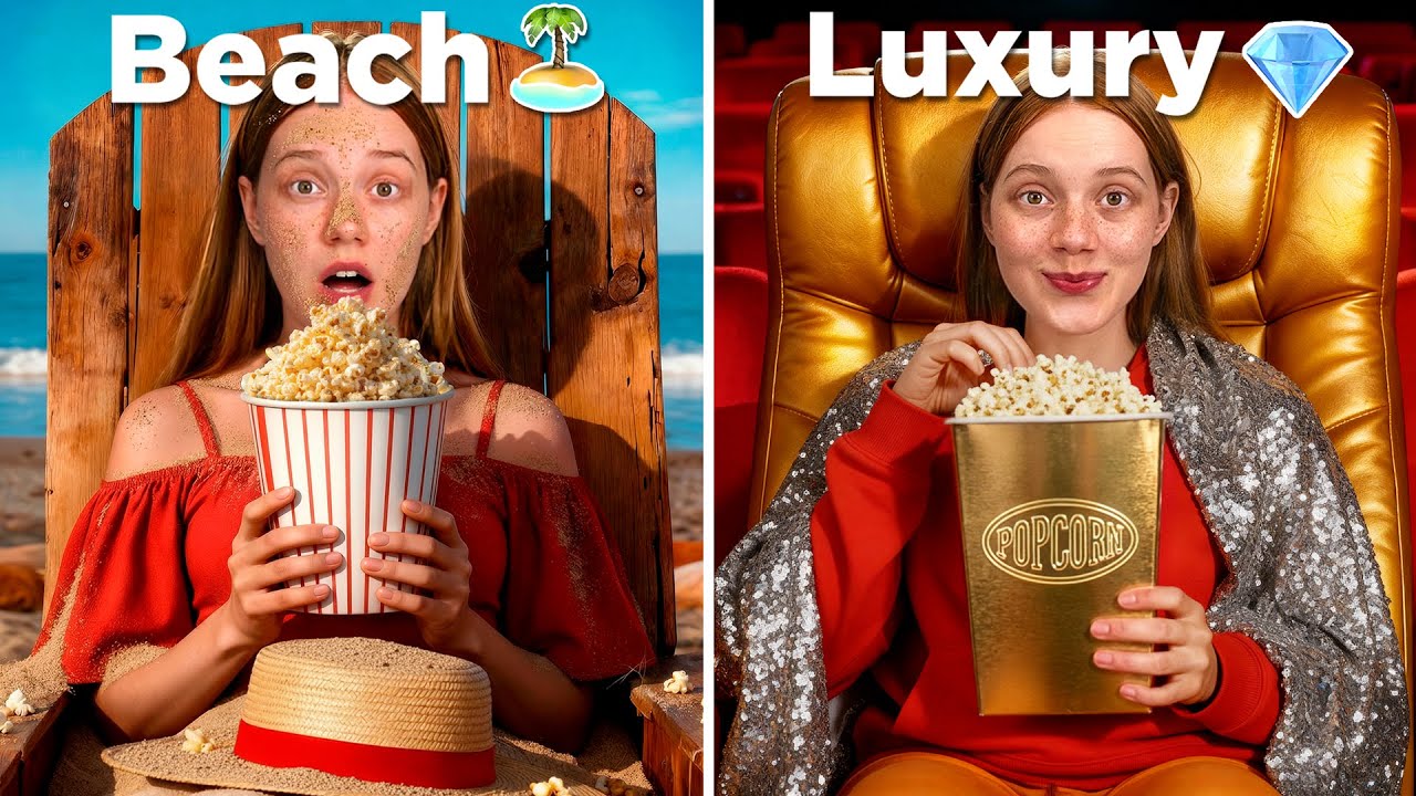 世界一変わった映画館を体験してみた！中にはビーチの上も！🎬