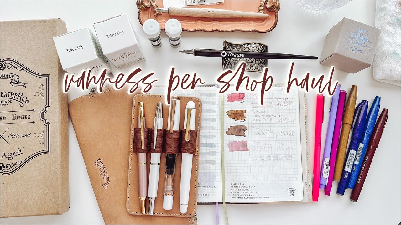 @Vanness1938 HAUL: GALEN LEATHER, VINTA INKS, LE PEN, PENTEL, BRAUSE | Charmaine Dulak