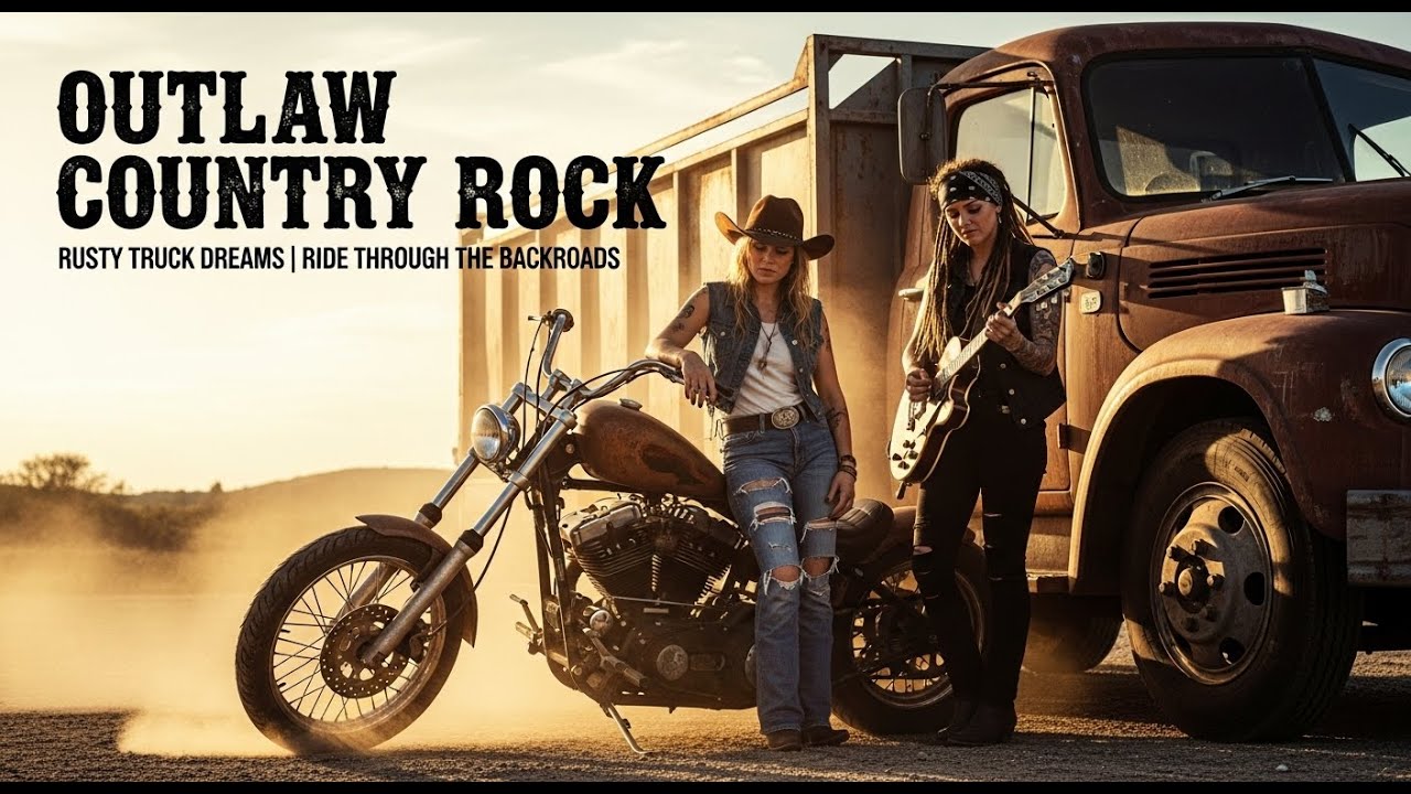 Outlaw Country Rock 🔥 Rusty Truck Dreams 🎸 Ride Through the Backroads