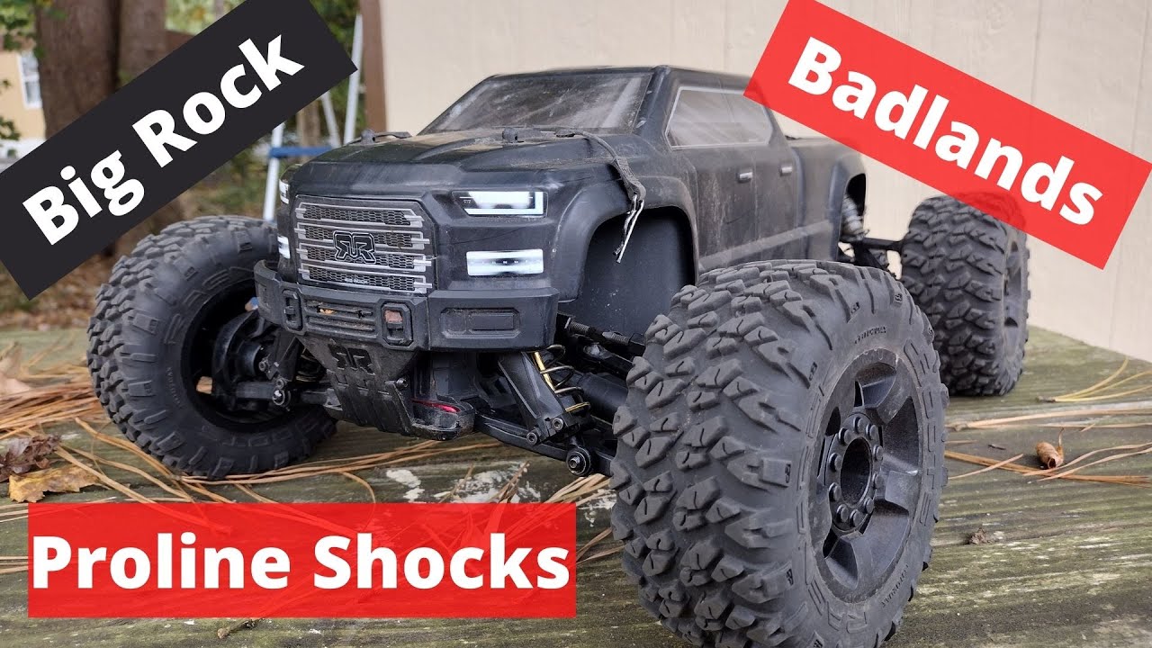 Arrma Big Rock Proline Shocks, Badlands and Bash