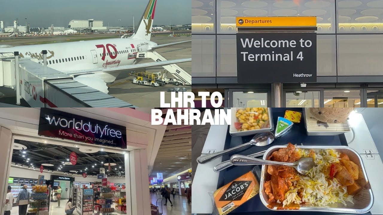 London Heathrow to Bahrain || Gulf Airline ||Terminal 4