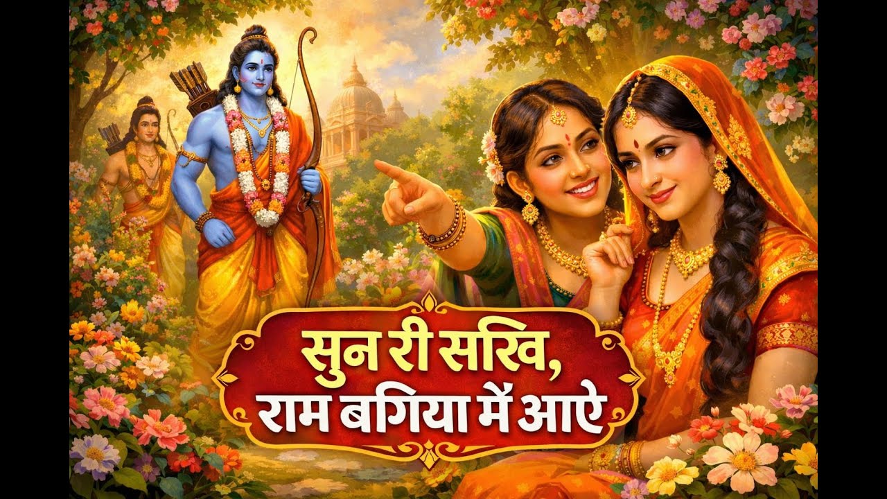 सुने री सखी राम बगिया में आये#trending#rambhajan #love #ytshorts #viral #sitaram #song #lokgeet #ram