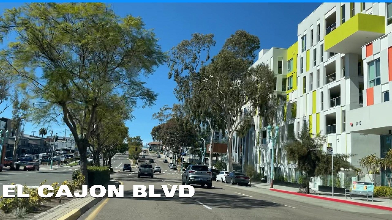 Relaxing Drive From Westfield Plaza Bonita To El Cajon Boulevard San Diego California
